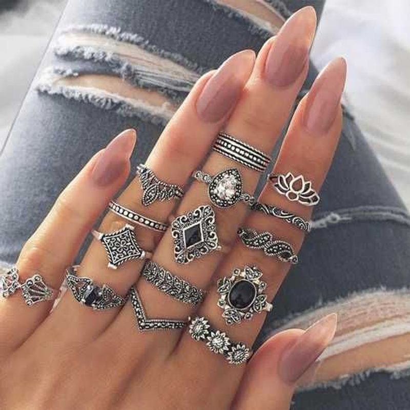 Silver Ring Set Women