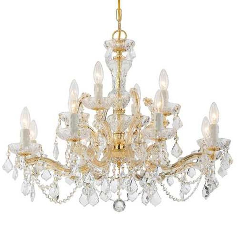 Crystal chandelier maria theresa for 12 light